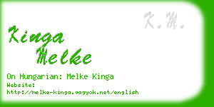 kinga melke business card